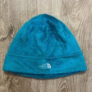 North Face fuzzy hat one size